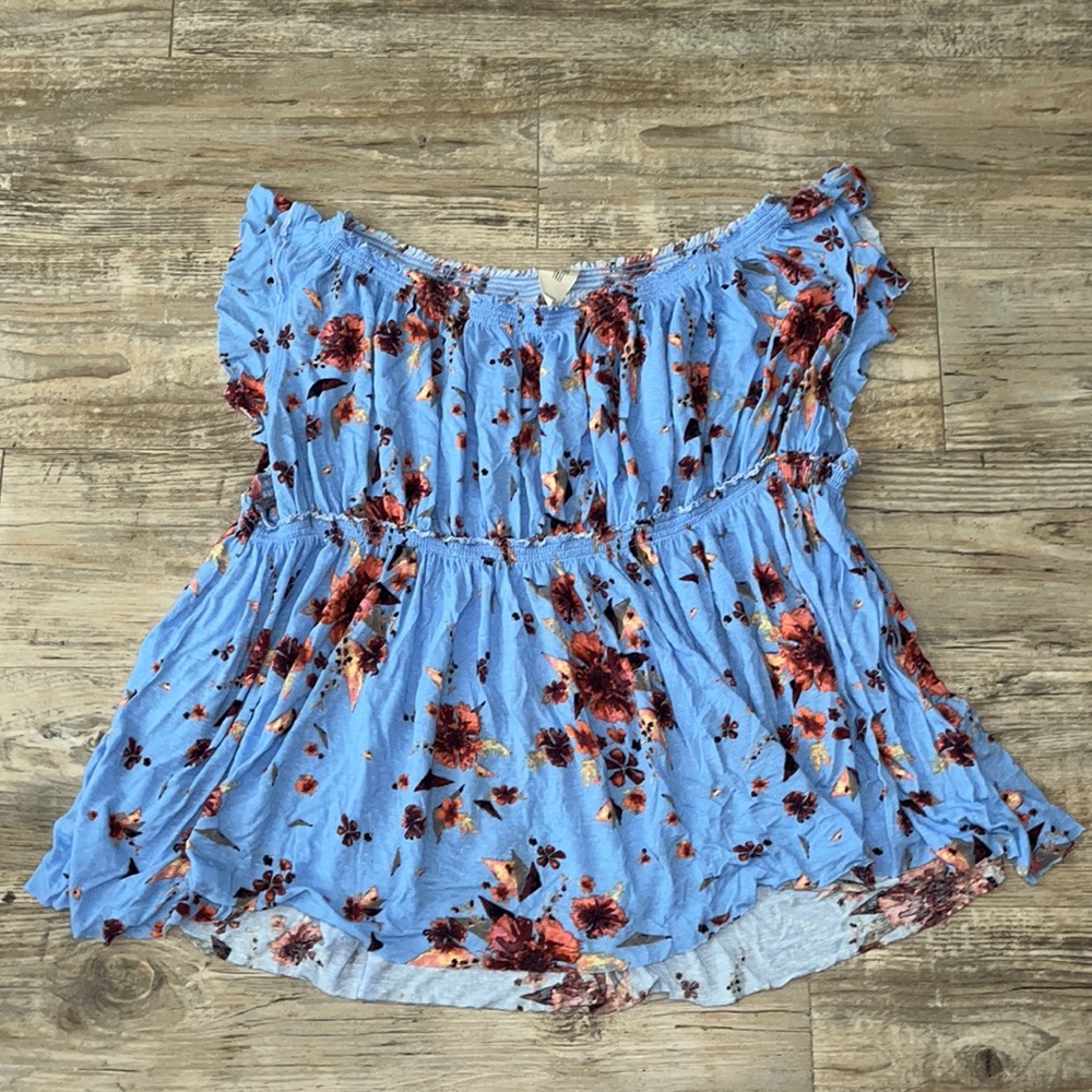 Free People We the Free Floral Blouse